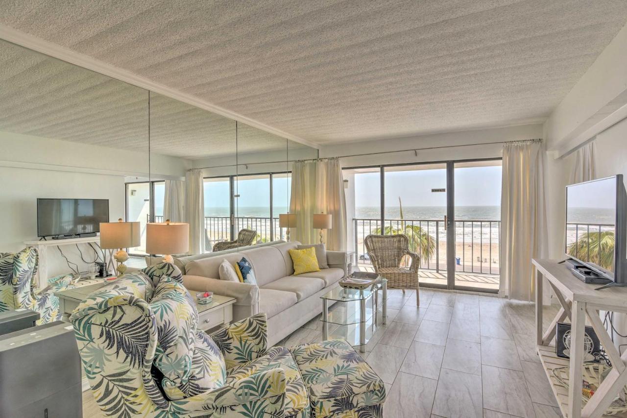 Galveston Oceanfront Condo With Balcony And View! 外观 照片