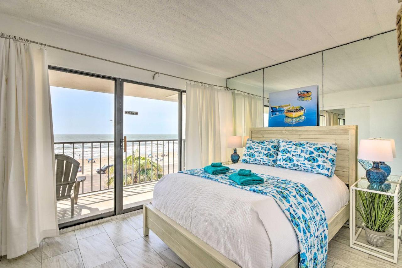 Galveston Oceanfront Condo With Balcony And View! 外观 照片