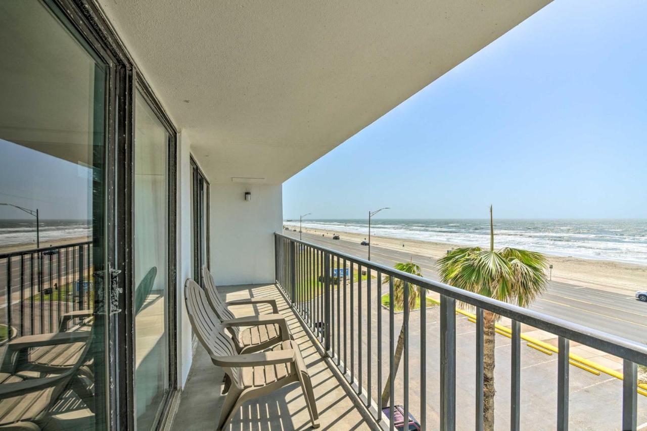 Galveston Oceanfront Condo With Balcony And View! 外观 照片